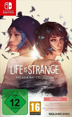 The image shows the cover art for the Life is Strange: Arcadia Bay Collection video game for Nintendo Switch.
