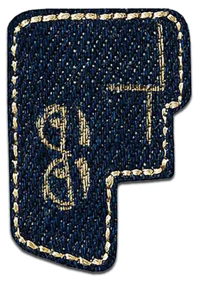 Produktbild von Buchstabe F 2 x 3.2 cm: Alphabet Buchstabe Einzeln Auswählbar - Aufnäher, Bügelbild, Aufbügler, Applikationen, Patches, Flicken, Zum Aufbügeln