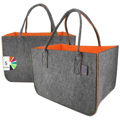Produktbild von IDEA HOME Filztasche 2 Stücke Shopper Groß-30 Liter Einkaufstasche XXL Zusammenk