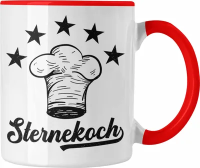 Produktbild von Trendation - Koch Geschenk Tasse Sternekoch Geschenkidee Lustiger Spruch (Rot)