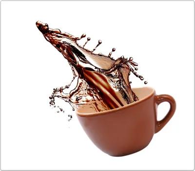 Produktbild von Spritzschutz Herdabdeckplatte Schneidebrett aus Glas Kaffeesplash 1-Teilig (60x52cm)