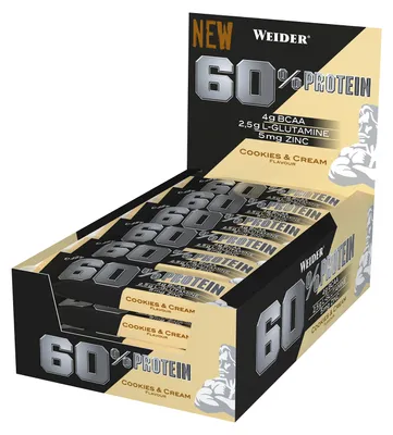 Immagine prodotto di Weider 60% Barretta proteica-24x45g Barretta biscotti e crema