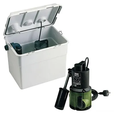 Produktbild von DAB Novabox 30/300 Abwasserhebeanlage - 7.200 L/Std. - 350W - Förderhöhe 6,9 m - Eingangsverbindung(en) 4 - Geruchsfreier Deckel - Ohne WC