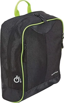 Produktbild von Schwarze Unisex-Seitentas für Gepäckträger mit Regenhülle - 10L