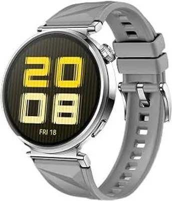 Zdjęcie produktu dla Silikonowy pasek do zegarka Huawei Watch GT 5, kolor szary - oddychający, odporny na ścieranie - komfortowy, zamienny pasek do smartwatcha
