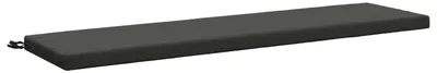 Imagen del producto de vidaXL Cojín para banco SOEST, 100% poliéster, color antracita, 150 x 40 x 5 cm
