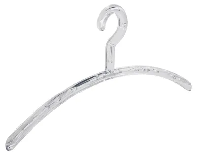 Produktbild von Kleiderbügel-Set, 12 Stück - Kunststoff - Transparent - 45 cm