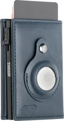 Zdjęcie produktu dla Portfel na 8 kart AdroitGoods - etui na karty kredytowe z technologią RFID - AirTag Leather/Blue