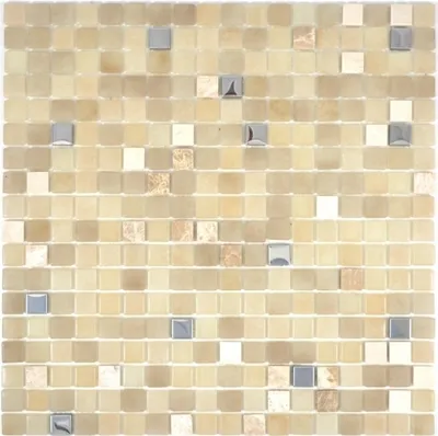 Produktbild von Mosaikfliese Transluzent Stein weiß SILK BAD WC Küche WAND MOS91-0214_f | 10 Mosaikmatten