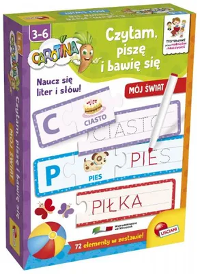 Immagine prodotto di Carotina Gioco Educativo Giocare, Leggere E Scrivere Il Mio Mondo 86924 Lisciani