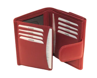 Productafbeelding van Golden Head Leer portemonnee Polo RFID Protect Damenbörse 2137 Rot donkerrood