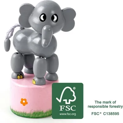 Produktbild von Drückfigur Elefant