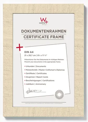 Obrázok produktu pre Rámček na certifikát A4 Home cream white