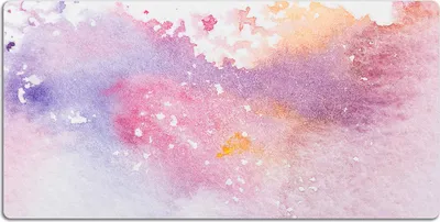 A watercolor abstract painting with soft pastel colors.