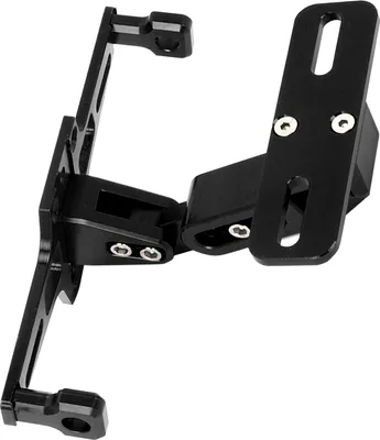 Obrázek produktu pro Nastavitelný teleskopický držák poznávací značky z hliníkové slitiny s LED světlem pro motocykly