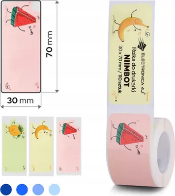 Obrázek produktu pro Samolepicí štítky termální nálepky Niimbot B1 B4 B21 B3S B31 30x70