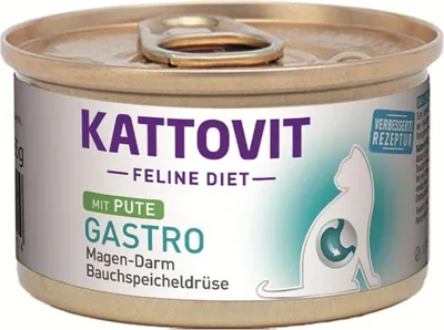 Produktbild von Kattovit - Feline Diet Dose Gastro 12x85g  |  Pute