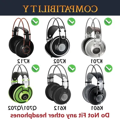 Ersatz-Ohrpolster für AKG K701 K702 Q701 Q702 K601 K612 K712 Kopfhörer mit Geräuschisolierung und bequemem Schaum