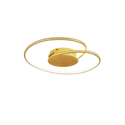 Produktbild von Lindby LED-Deckenlampe Joline, Ø 45 cm, goldfarben, Metall