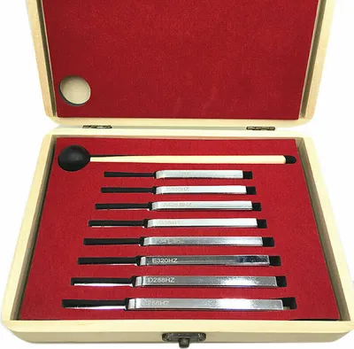Produktbild von Stimmgabel set Klangheilung Therapie-Werkzeugset mit Hammer Tasche für Aromatherapie