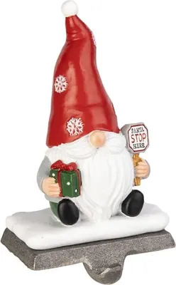 Produktbild von Haken für Nikolausstiefel - mit Wichtel - ca. 11 x 7 x 19,5 cm - 1 Stück