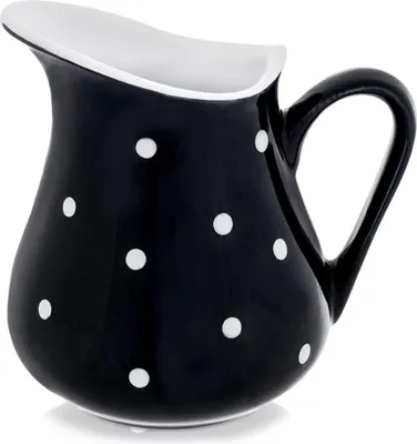 Produktbild von Keramikkrug für Getränke wie Kaffee, Tee, Wasser, Kompott und Saft, Retro-Design, 480 ml