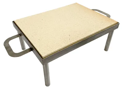 Produktbild von Pizzastein Kamineinsatz mit Füßen 40 x 30 cm