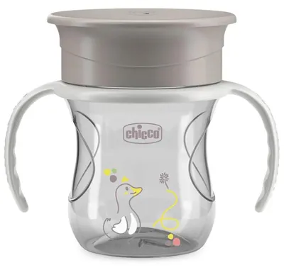 Produktbild von Chicco 00006951350000, Einzelbild, 0,2 l, Grau, Kunststoff, Silikon, Tasse, Universal