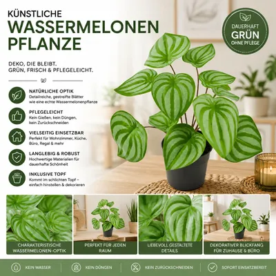 Produktbild von Künstliche Wassermelone, 29 cm, KI-generiertes Bild