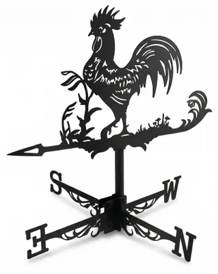 Wetterhahn Windrichtungsanzeiger Retro Metall 33x55 cm