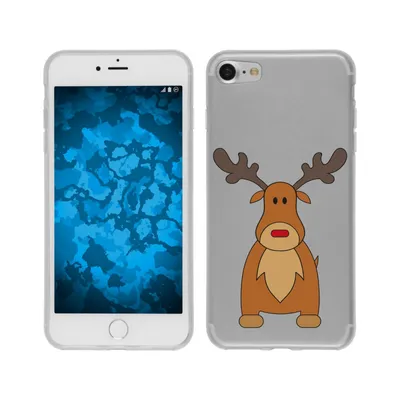 Produktbild von PhoneNatic Case kompatibel mit Apple iPhone 6s / 6 Silikon-Hülle X Mas Weihnachten Rentier M3