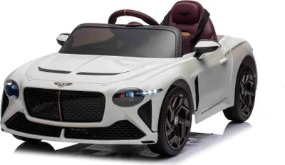 Obrázok produktu pre Elektrické detské autíčko Bentley Bacalar 12V, biele, dvere sa otvárajú smerom nahor, diaľkové ovládanie 2,4 GHz, LED osvetlenie, pripojenie USB/AUX, odpruženie, lítiová batéria, 2 x 25W motor, ORIGINÁLNA licencia