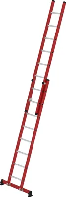 Produktbild von Munk Sprossen-Schiebeleiter 2-teilig GFK/Alu mit nivello®-Traverse 2x8 Sprossen