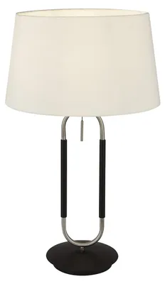 Obrázok produktu pre Stolová lampa, kov, biela, V 62 cm