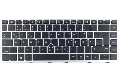 Produktbild von Tradebit - Klávesnice pro HP | Němčina DE QWERTZ | Plná kompatibilita | Vysoce kvalitní materiály | Modely: EliteBook 840 G5 840 G6 745 G5 745 G6 846 G5 G6