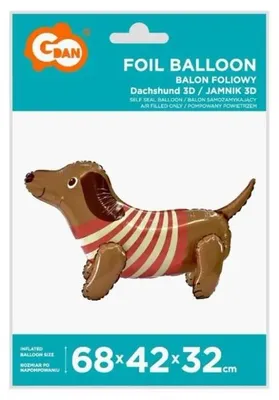 Produktbild von Folienballon "Dackel", 68x42x32 cm - Godan
