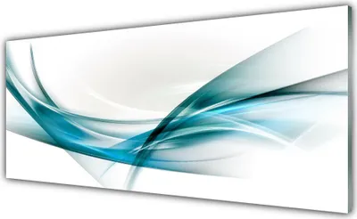 Produktbild von Küchenrückwand aus Glas 125x50cm Spritzschutz Abstrakte Linien Kunst