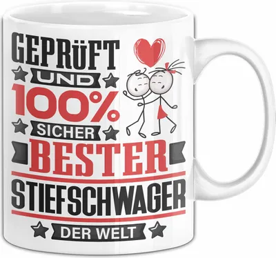 Produktbild von Stiefschwager Geschenk Lustiger Spruch für Stiefschwager Geschenkidee Bester Stiefschwager Der Welt (Weiß)