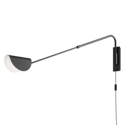 Immagine prodotto di Applique, metallo, nero, attacco a spina, L 105 cm