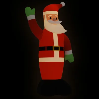 Produktbild von vidaXL Weihnachtsmann Aufblasbar mit LEDs 370 cm