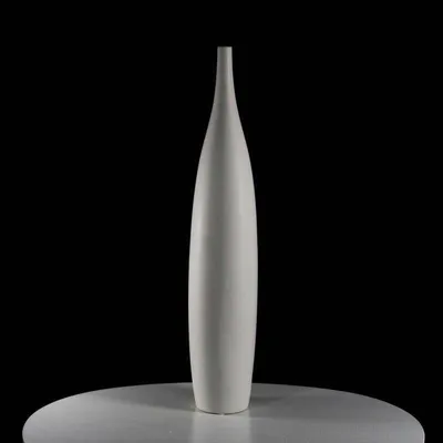 Produktbild von Sevilla Hohe weiße Keramik-Bodenvase – 70 cm