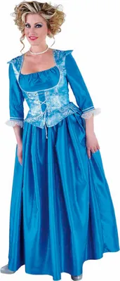 Produktbild von M214161-S türkis Damen Rokoko Kleid Kostüm Marquisin Prinzessin Marquise Gr.S=36