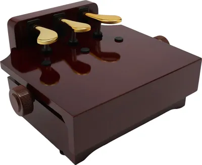 Image de Enfants Piano Accessoires Pédale de Piano Banc de Rallonge de Pédale Marron