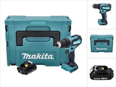 Produktbild von Makita DDF 485 A1J Akku Bohrschrauber 18 V 50 Nm Brushless + 1x Akku 2,0 Ah + Makpac - ohne Ladegerät