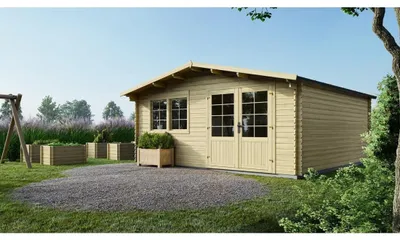 Produktbild von Gartenhaus, Gerätehaus 25m2 - 5x5m - 34mm