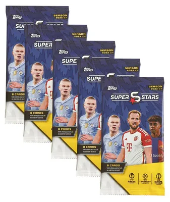 Image de Topps UCL Superstars 2023/24 - 5 boosters