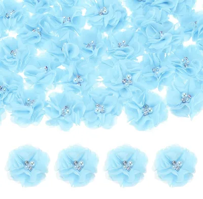 Produktbild von Set mit 50 Chiffonblumen zur Dekoration