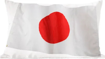 Produktbild von MuchoWow® Zierkissen Sofakissen Wohnzimmer Dekokissen 50x30 cm Die Flagge von Japan auf weißem Hintergrund - Wohnzimmerdekoration - Polster mit Photo