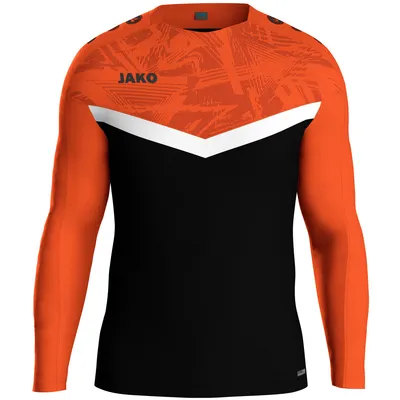 Produktbild von Jako Sweat Iconic Herren schwarz neonorange Gr M