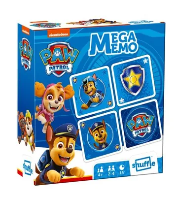 Image de Jeu de cartes pour enfants Mega Memo Psi Patrol Shuffle CARTAMUNDI